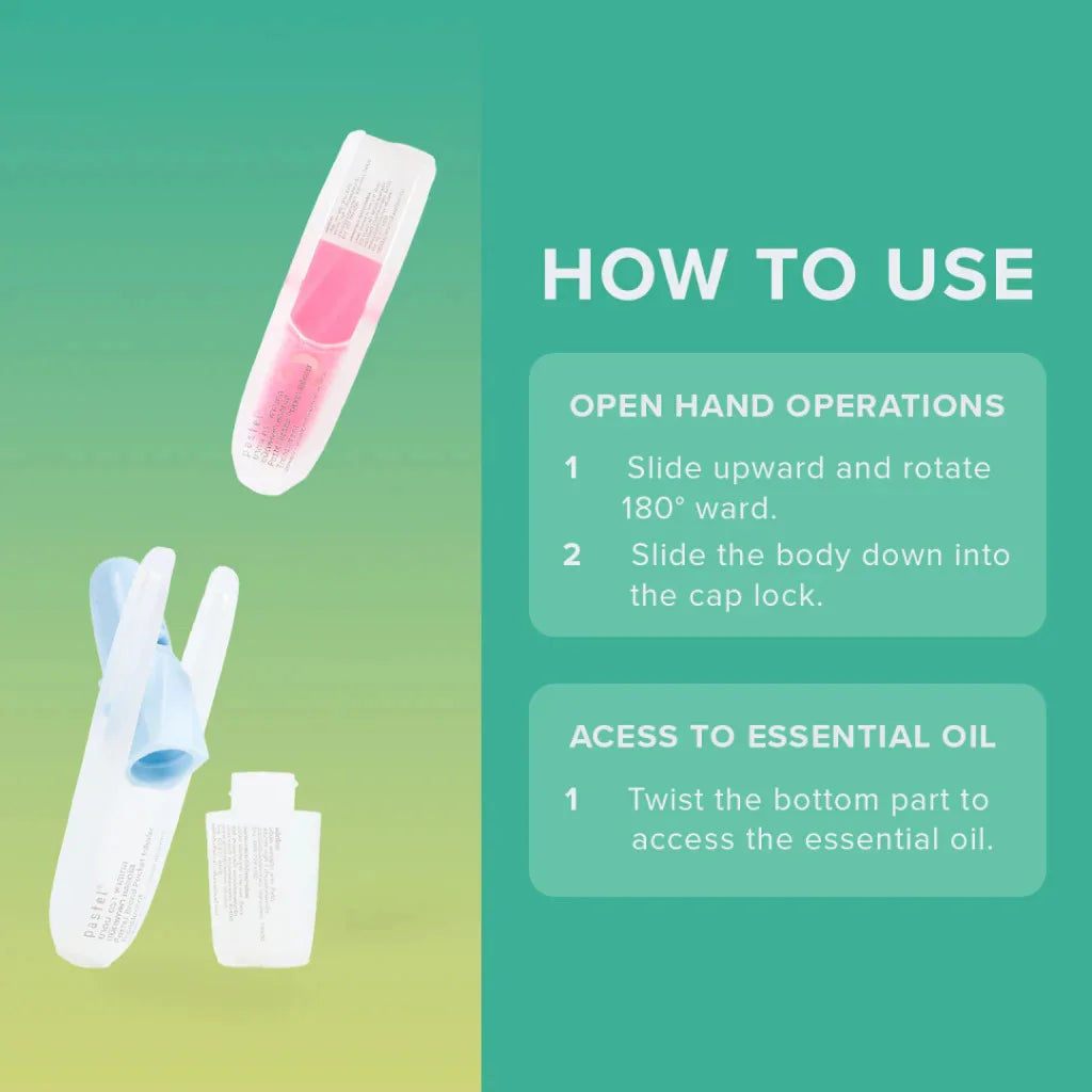 PASTEL Pocket Inhaler | Congestion Relief